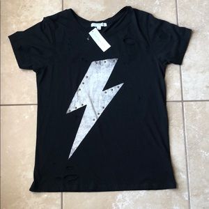 Distressed graphic tee